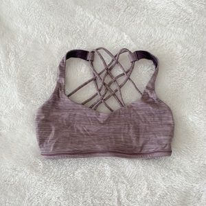 NWOT lululemon purple free to be bra